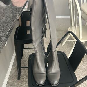 Sam Eldeman grey knee high boots